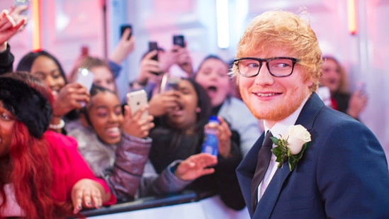 Ed Sheeran on The BRITs 2018 Red Carpet