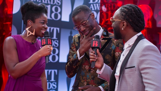 Clara Amfo chats to J Hus on The BRITs 2018 Red Carpet