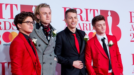 Vamps on The BRITs 2018 Red Carpet