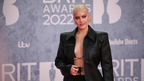 Anne-Marie walks the Red Carpet at the 2022 BRIT Awards