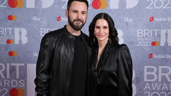 Courtney Cox & Johnny McDaid on the Red Carpet at the 2022 BRIT Awards