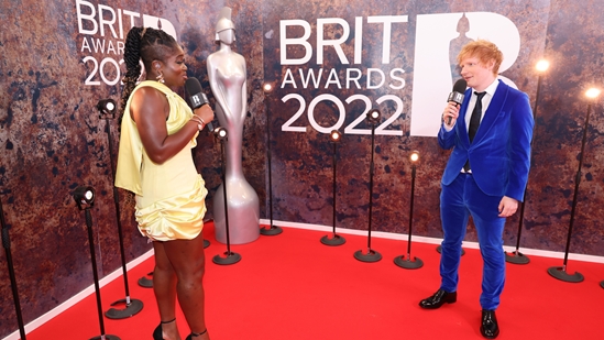 Ed Sheeran interviewed by Clara Amfo on the Red Carpet