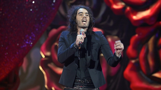 Russell Brand hosting the BRITs 2007
