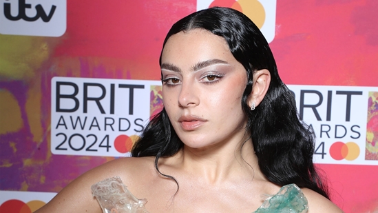 Charli XCX on the BRIT Awards 2024 Red Carpet