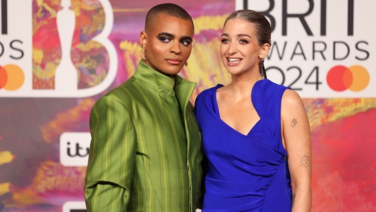 Layton Williams and Harriet Rose on the BRIT Awards 2024 Red Carpet
