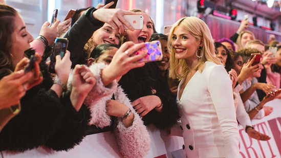 Holly Willoughby on The BRITs 2018 Red Carpet