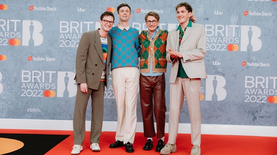 Glass Animals on the Red Carpet at the 2022 BRIT Awards