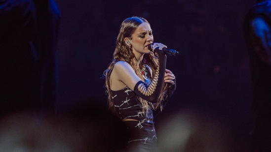 Holly Humberstone Performing at the 2022 BRIT Awards