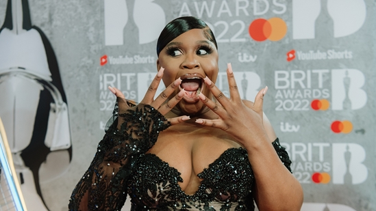 Nella Rose on the Red Carpet at the 2022 BRIT Awards