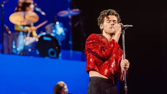 Harry Styles performs 'As It Was' at the 2023 BRITs