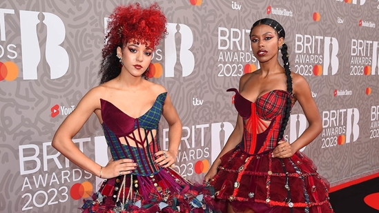 Nova Twins on the 2023 BRIT Awards red carpet