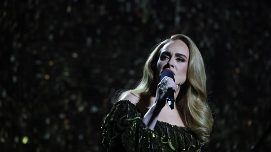 Adele Performing at the 2022 BRIT Awards
