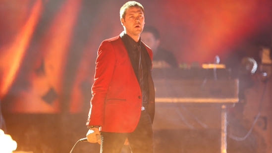 Tom Meighan performing 'Fire' at The BRITs 2010